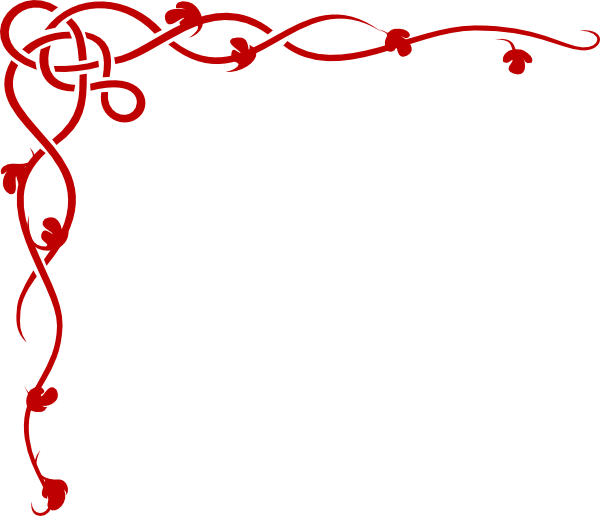Red Fancy Borders Clipart