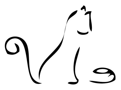 Cat outline, Steampunk cat and Kitty