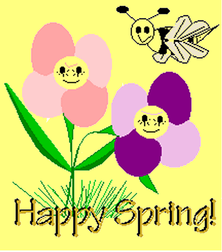 Happy Flowers GIF - Spring Seasons Springtime - Discover & Share GIFs