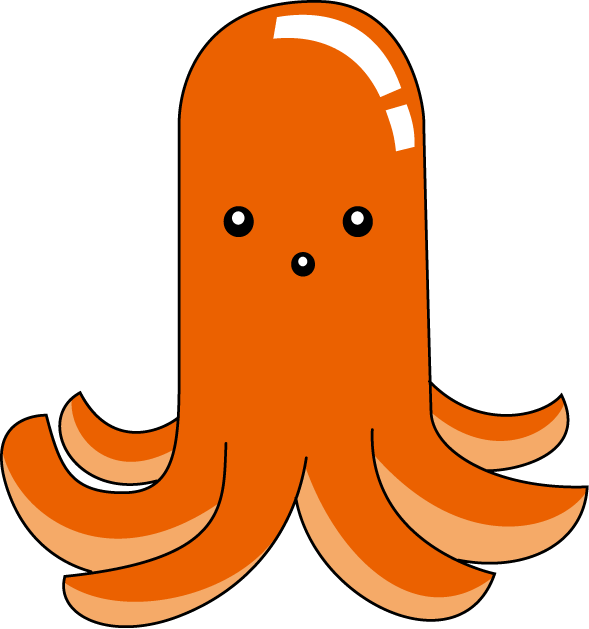 clip art of octopus and squid-