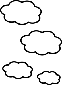 Clouds Clip Art Black And White - ClipArt Best