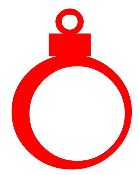 Christmas Ornament Clip Art (red ball) - Free Christmas Image