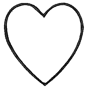 Heart Outline Embroidery Design - Download Miscellaneous
