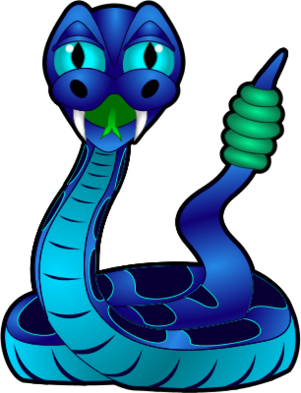 Cartoon Rattlesnake - vector Clip Art