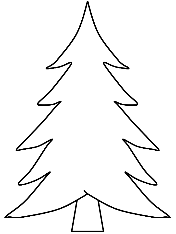 Pine Tree Outline - ClipArt Best