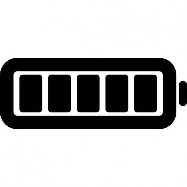 Full battery charge status interface symbol Icons | Free Download