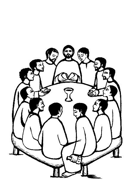 breaking bread at the last supper | Jesus Caritas
