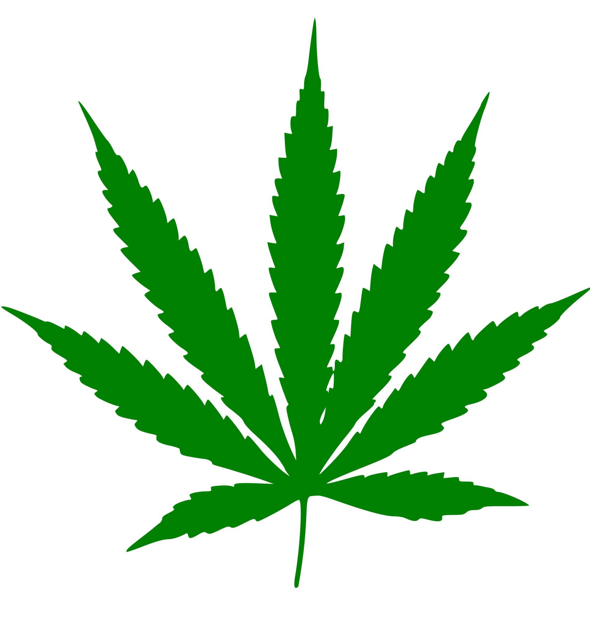 Marijuana Leaf Clip Art Clipart - Free to use Clip Art Resource