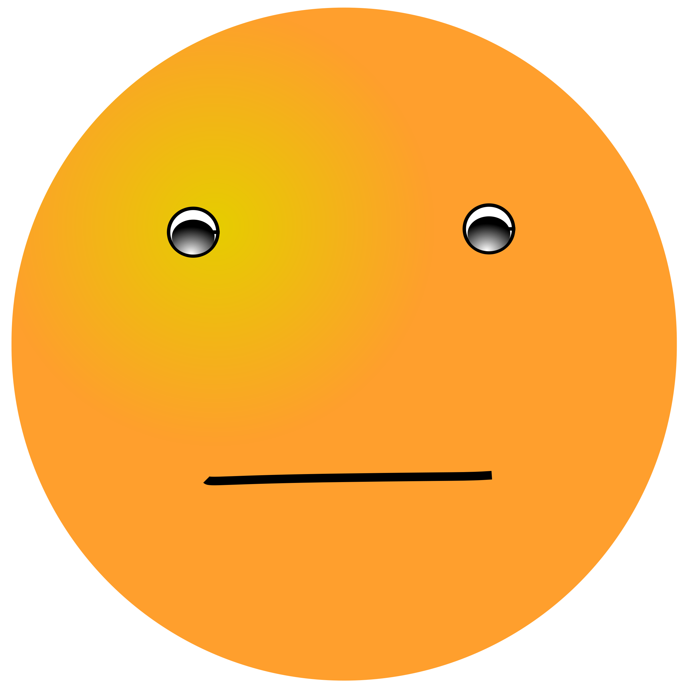 Orange Smiley Face Clipart