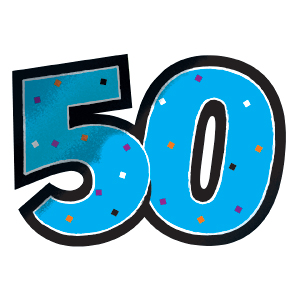 Turning 50 Clipart