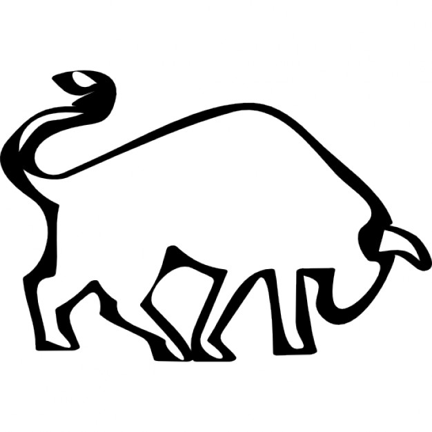 Bull side view outline Icons | Free Download
