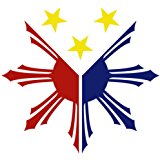 Amazon.com: Philippine Flag Sun with Nautical Star Car Decal ...