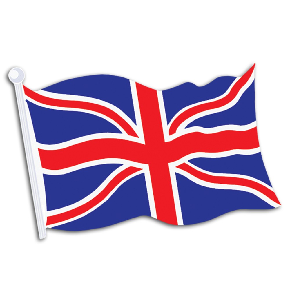 English flag waving clipart