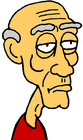 Crazy Old Man Clipart