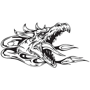 Coloring Pictures Of Scary Dragons - ClipArt Best