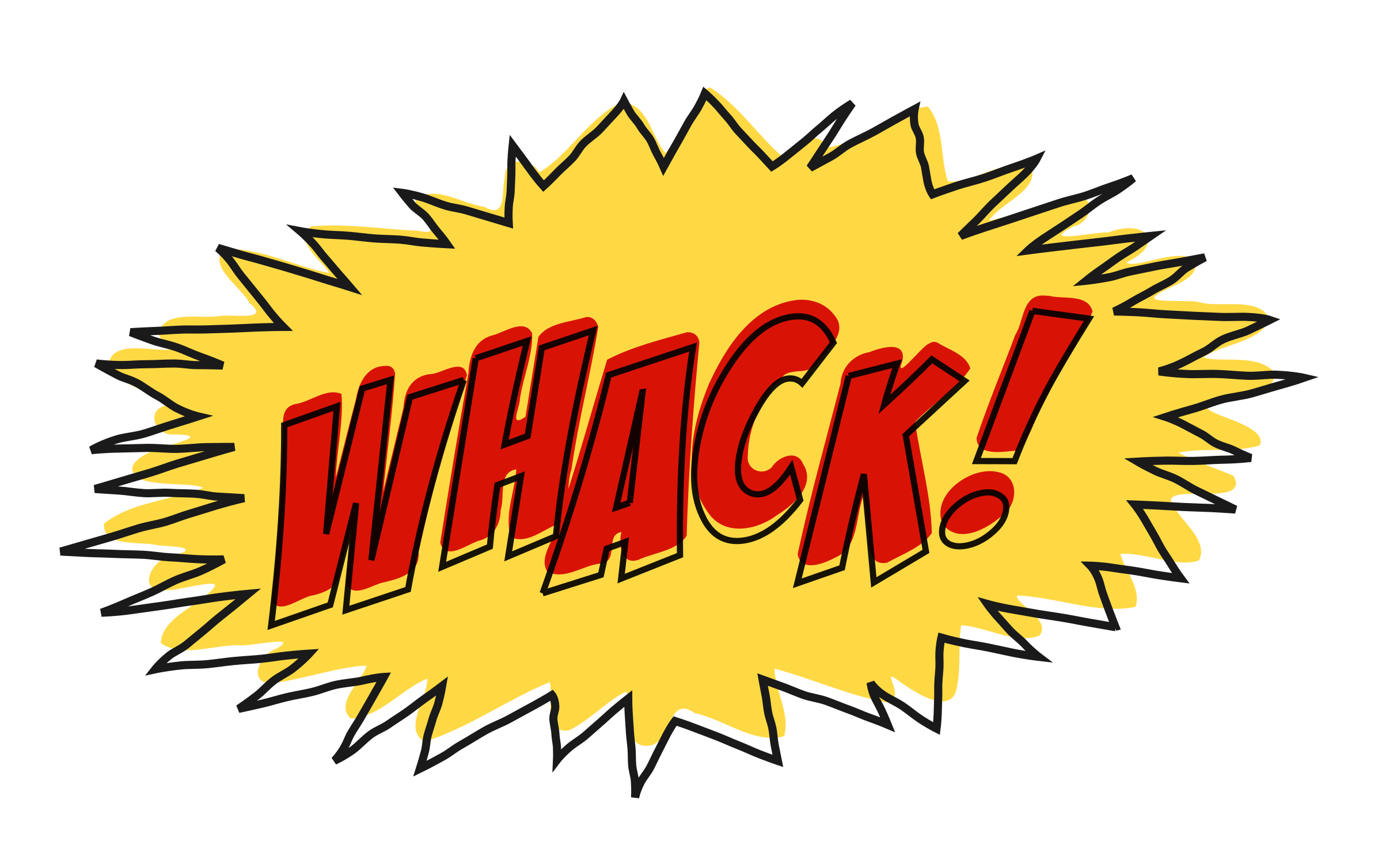 Clipart - Whack comic book sound effect no background