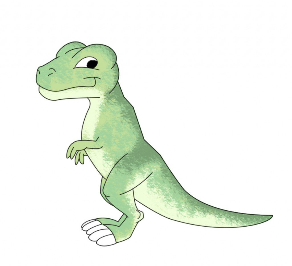 How to Draw a Cartoon T-Rex | FeltMagnet