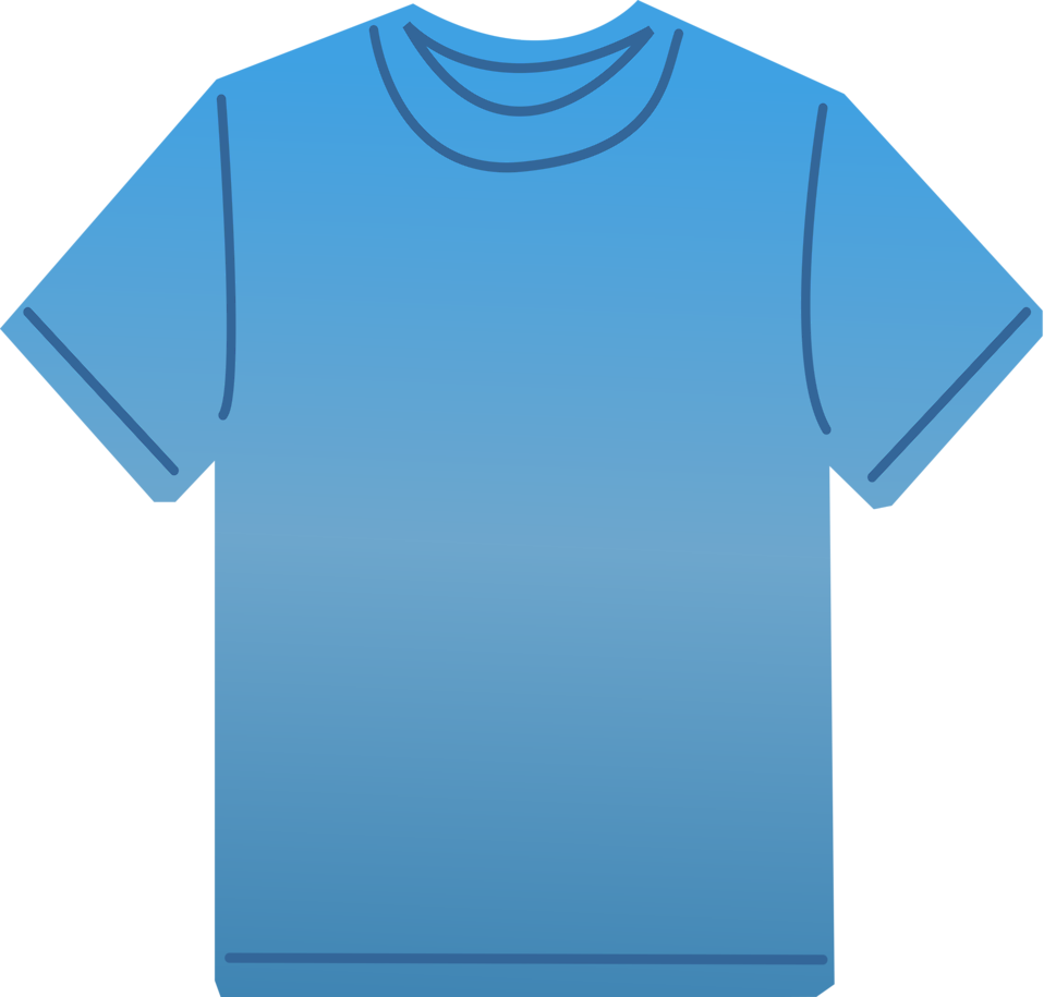 T-shirt | Free Stock Photo | Illustration of a blank blue t-shirt ...