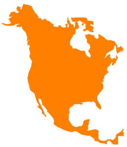 Free clipart north america map