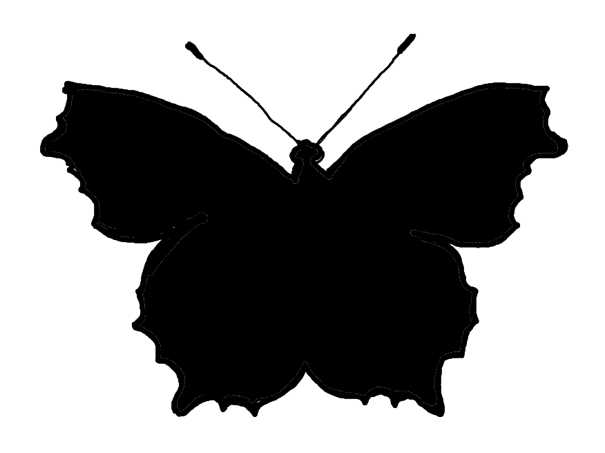Butterfly clipart silhouette