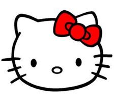 Hello Kitty Bow Svg Template Clipart - Free to use Clip Art Resource