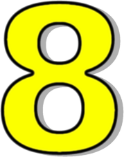 Clipart of the number 8