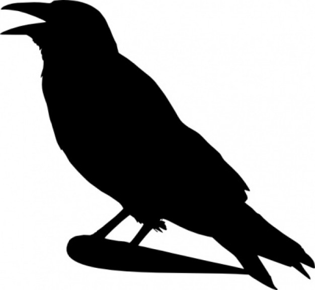 Crow Silhouette clip art | Download free Vector