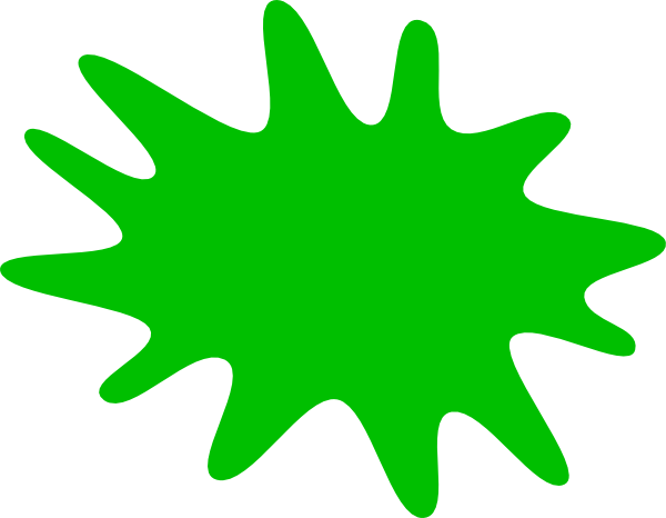 Green Paint Splat Clip Art - vector clip art online ...