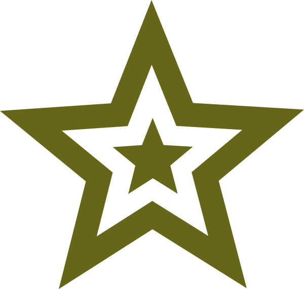 Star Military Green Clip Art - vector clip art online ...