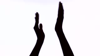 Clapping Hands, Applause- fast -black Background. Stock Video ...