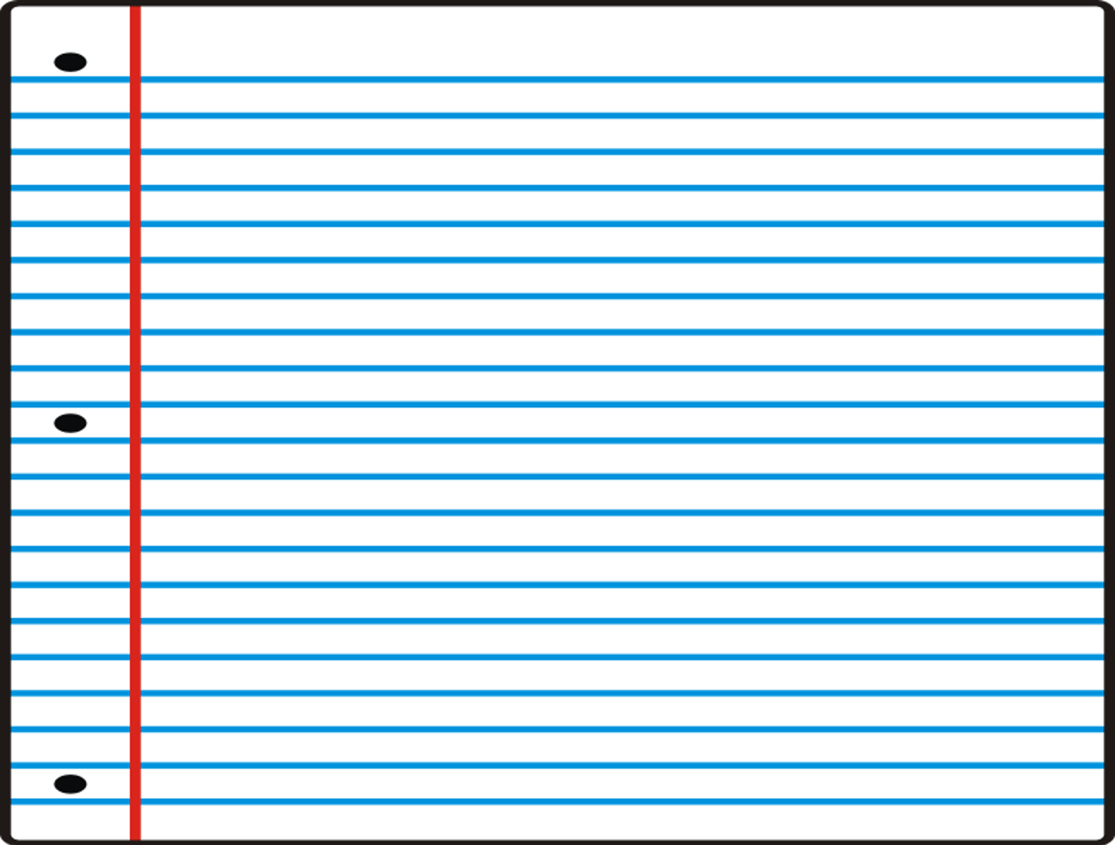 Clipart lined paper