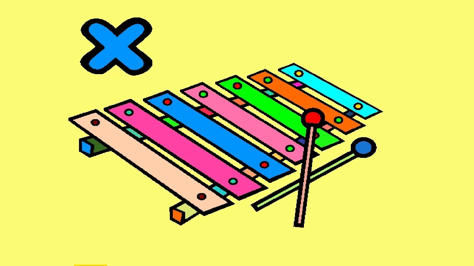 Xylophone Coloring Pictures For Kids - Xylophone Coloring Pages ...