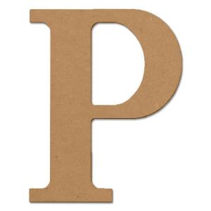 Design Craft MIllworks 8 in. MDF Classic Wood Letter (P)-47375 at ...