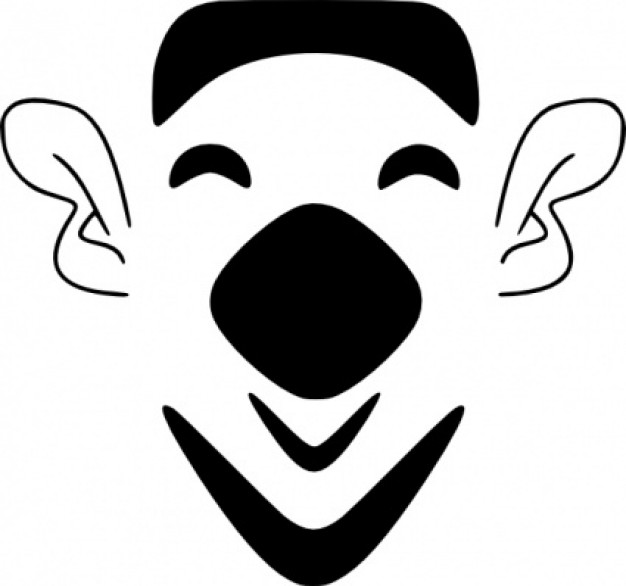 Gemmi Laughing Bearded Face clip art | Download free Vector