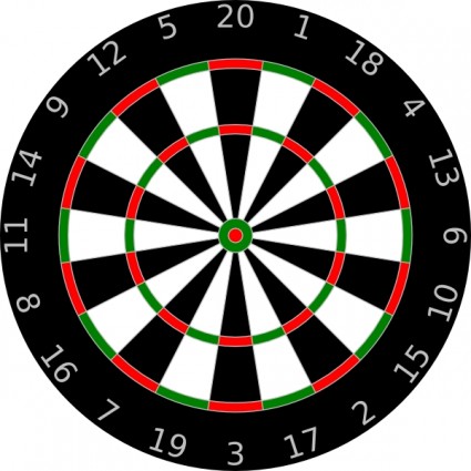 Dartboard clip art Free vector in Open office drawing svg ( .svg ...