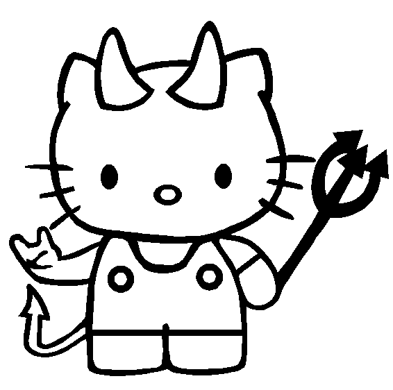 Hello Kitty Coloring Page | Free coloring pages for kids