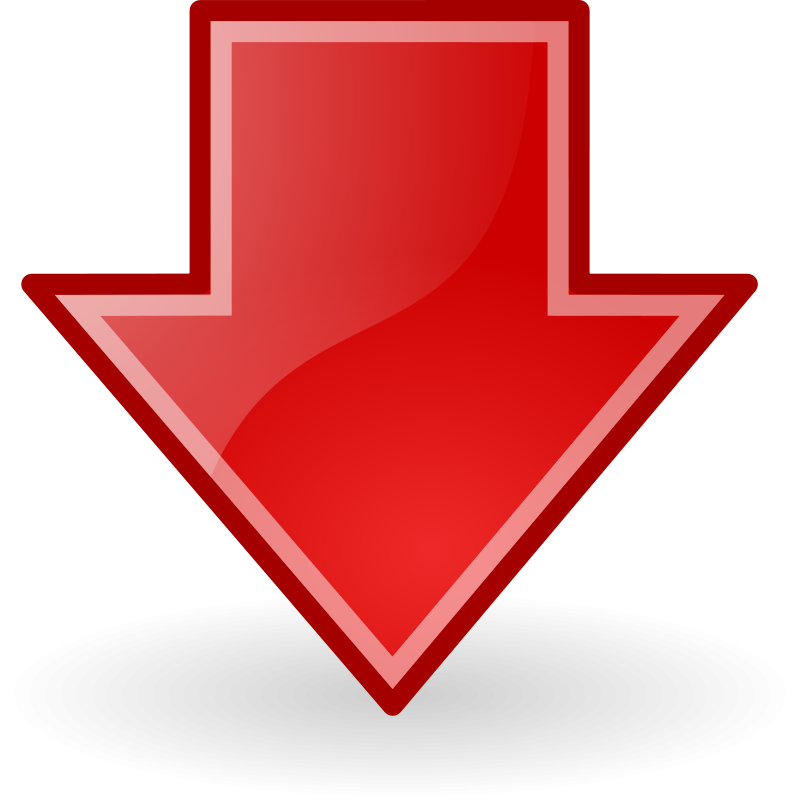 Red Arrow Down - ClipArt Best