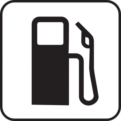 Sign Map Symbol Car Cartoon Gas Pump Truck Road Energy Oil Station ...