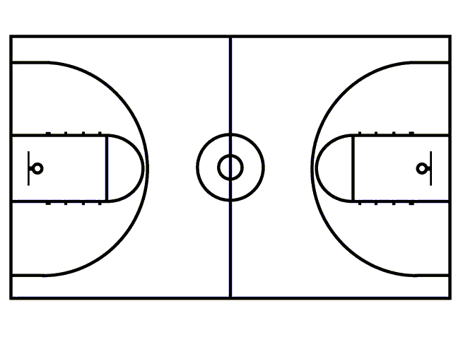 Printable Basketball Court - ClipArt Best