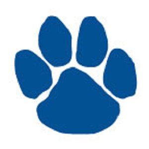 Blue Tiger Paw Print - ClipArt Best