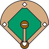Players On A Baseball Diamond Field Royalty Free Vector Illustration