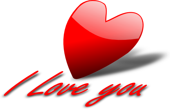 I Love You Heart clip art - vector clip art online, royalty free ...