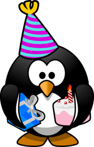 Celebration Penguin clip art - vector clip art online, royalty ...