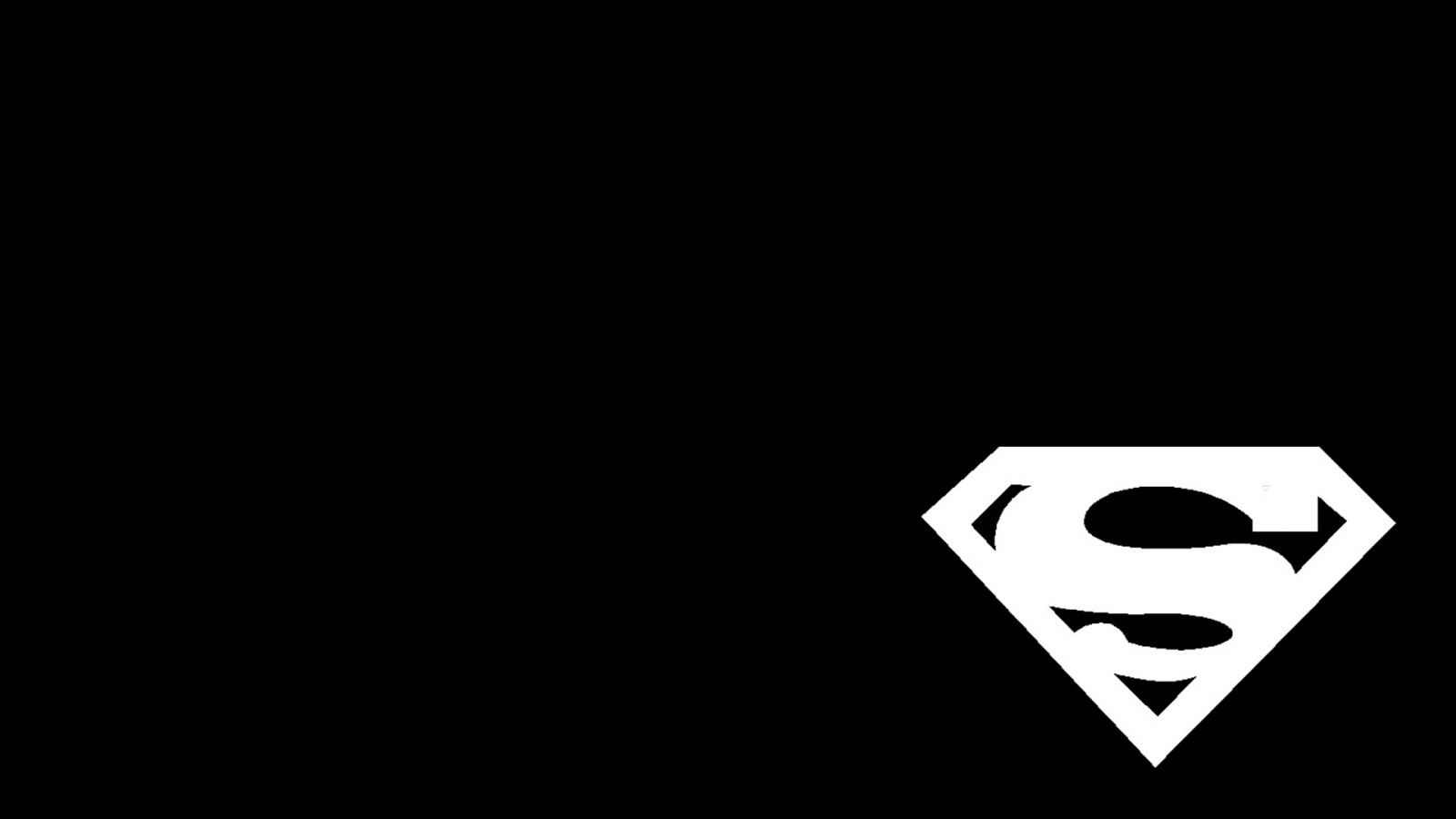 DC Comics Superman Superman Logo black background comics- Image ...