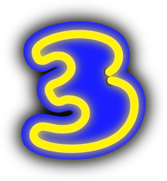 Number Three Clip art - Symbols - Download vector clip art online