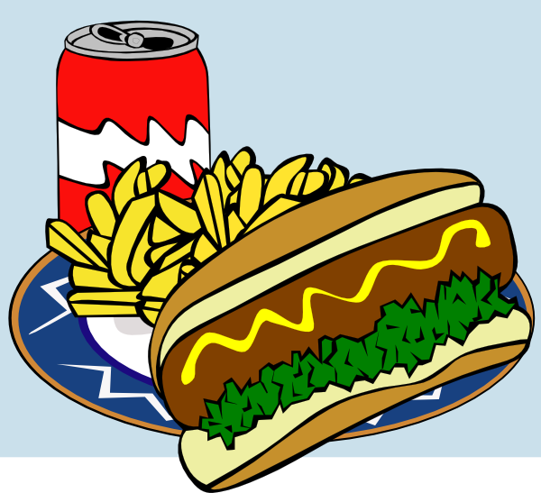 Fast Food Menu Lunch clip art - vector clip art online, royalty ...