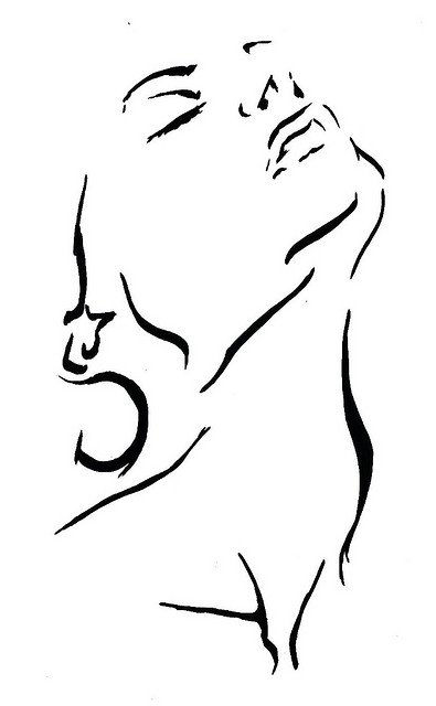 Line Drawing Of Woman : Sensual woman expressive line drawing flickr photo