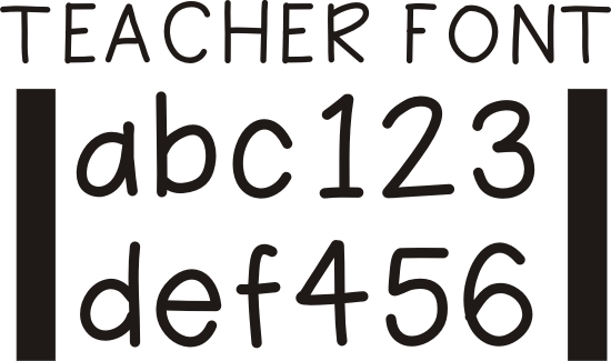 teacher clipart and fonts - photo #37