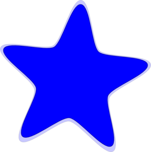 Blue Star clip art - vector clip art online, royalty free & public ...