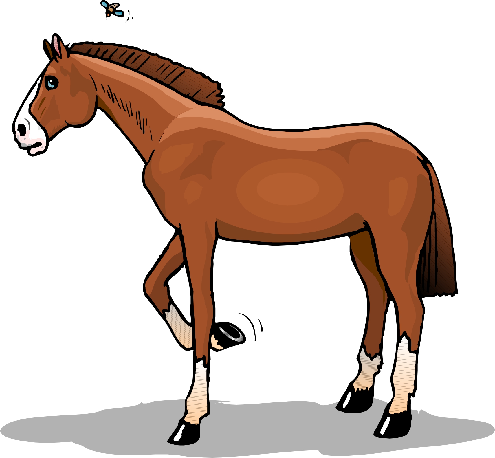 horse hooves clip art - photo #44